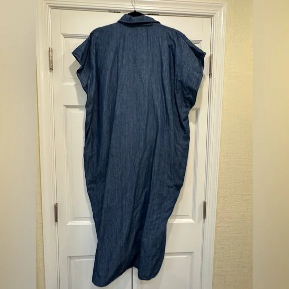 COS Denim Blue Midi Dress - Picture 5 of 5